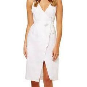 ⭐️ Kookai White Linen Wrap Dress